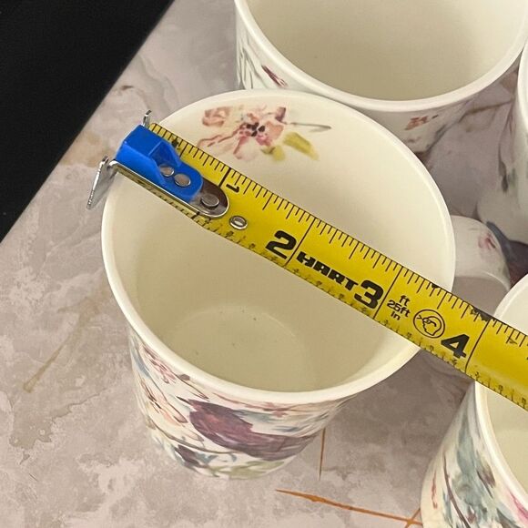 Set of 4 Kathy Ireland Designs “Jardin” Coffee Tea Milk Mug - Picture 7 of 9